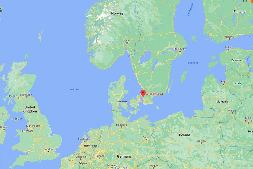 Alfahills location in Europe